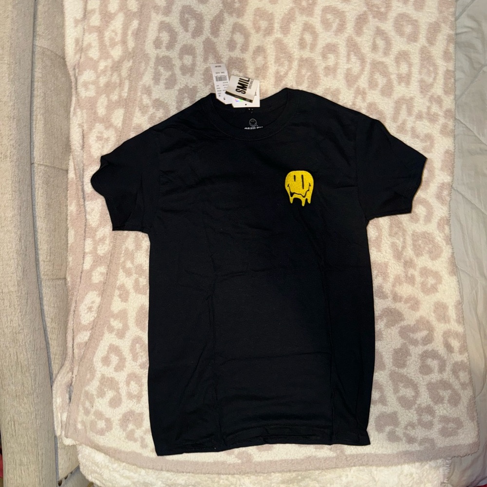 Black Smiley T-Shirt